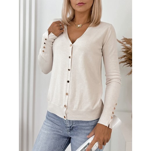 sweter tanya beżowy one size ze sklepu UBRA w kategorii Swetry damskie - zdjęcie 186270350