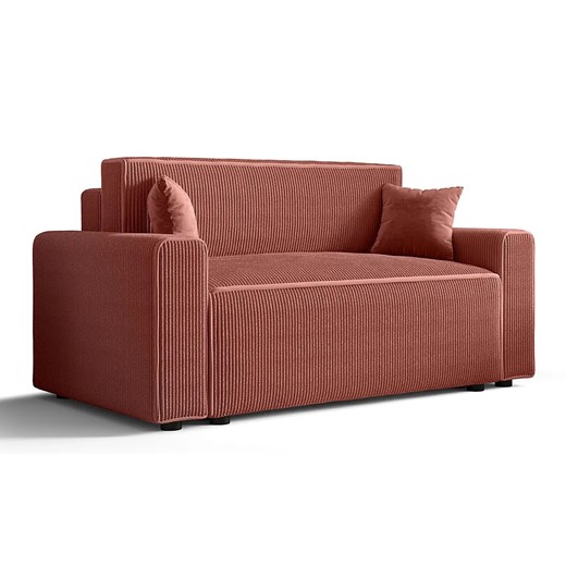 Łososiowa rozkładana sofa z pojemnikiem N0-S87 ze sklepu Edinos.pl w kategorii Sofy i kanapy - zdjęcie 186270650