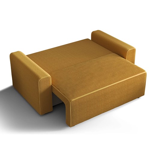 Łososiowa rozkładana sofa z pojemnikiem N0-S87 Elior Edinos.pl