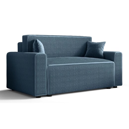 Niebieska sofa rozkładana z pojemnikiem na pościel D6-Z73 ze sklepu Edinos.pl w kategorii Sofy i kanapy - zdjęcie 186270664