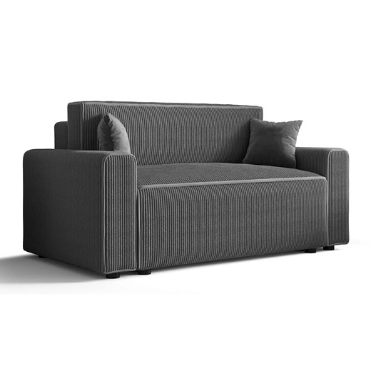 Szara tapicerowana sofa rozkładan L2-E52 ze sklepu Edinos.pl w kategorii Sofy i kanapy - zdjęcie 186270674