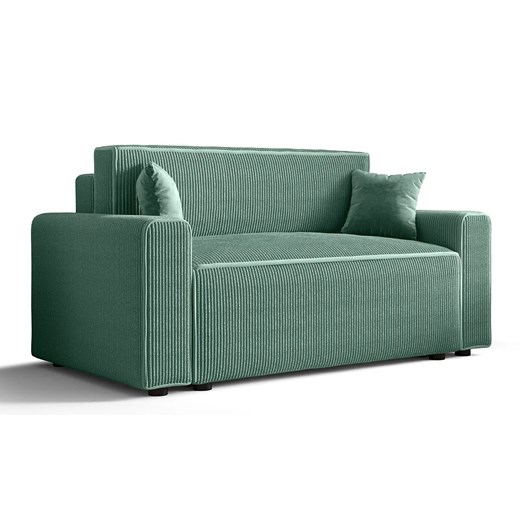 Miętowa rozkładana sofa z pojemnikiem na pościel P0-F97 ze sklepu Edinos.pl w kategorii Sofy i kanapy - zdjęcie 186270680