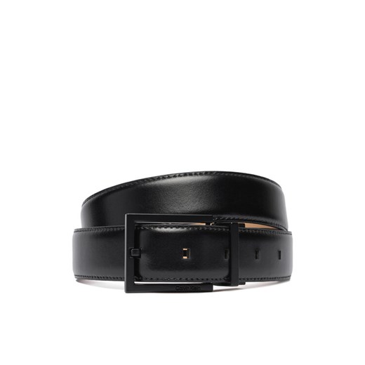 Pasek Męski Calvin Klein Square Buckle 32Mm Adj LV04D7026G Czarny ze sklepu eobuwie.pl w kategorii Paski męskie - zdjęcie 186272502
