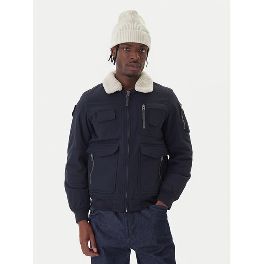 Aeronautica Militare Kurtka bomber 252AB3024UCT03151 Granatowy Regular Fit ze sklepu MODIVO w kategorii Kurtki męskie - zdjęcie 186272671