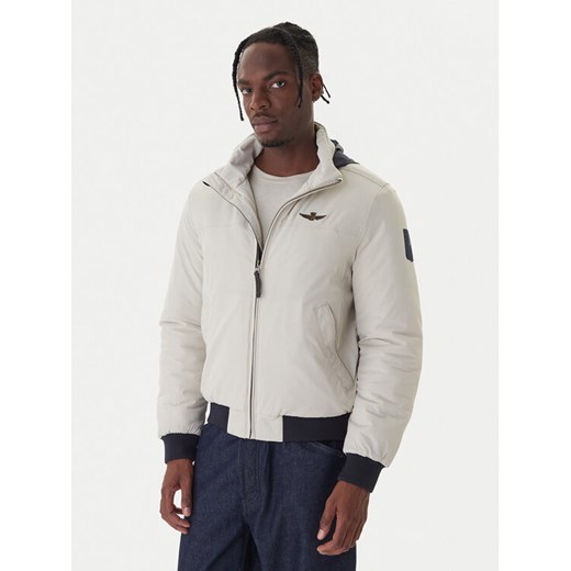 Aeronautica Militare Kurtka bomber 252AB3026UCT03264 Beżowy Regular Fit ze sklepu MODIVO w kategorii Kurtki męskie - zdjęcie 186272703