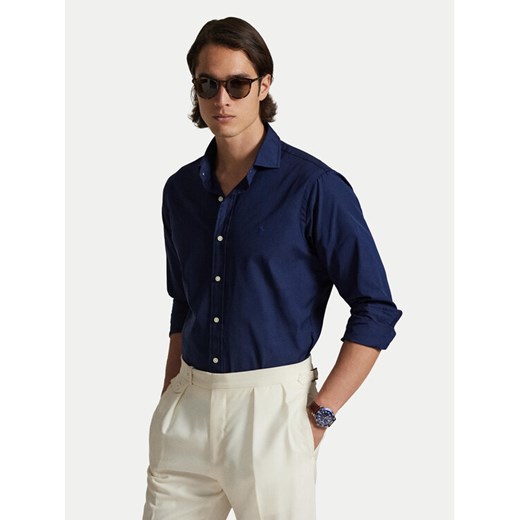Polo Ralph Lauren Koszula 710P01396003 Granatowy Custom Fit ze sklepu MODIVO w kategorii Koszule męskie - zdjęcie 186272712