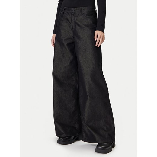 KARL LAGERFELD Jeansy A4W10097 Czarny Wide Leg ze sklepu MODIVO w kategorii Jeansy damskie - zdjęcie 186272753