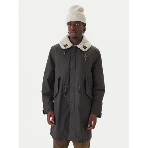 Aeronautica Militare Parka 252AB3020UCT04215 Zielony Regular Fit ze sklepu MODIVO w kategorii Parki męskie - zdjęcie 186272754