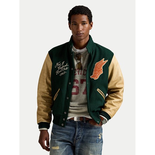 Polo Ralph Lauren Kurtka bomber 710977858001 Zielony Regular Fit ze sklepu MODIVO w kategorii Kurtki męskie - zdjęcie 186272762