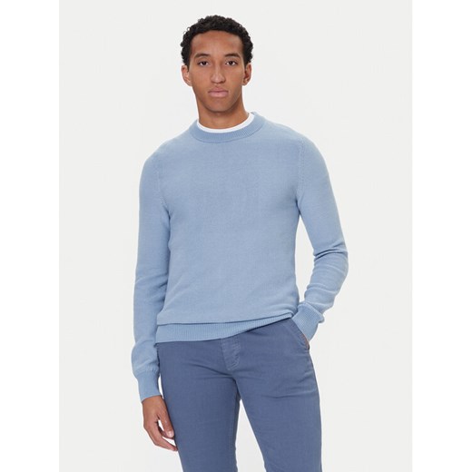 BOSS Sweter Klapok 50548673 Błękitny Regular Fit ze sklepu MODIVO w kategorii Swetry męskie - zdjęcie 186272781