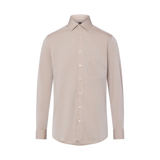 Andrew James Koszula męska Mężczyźni Regular Fit Bawełna piaskowy jednolity ze sklepu vangraaf w kategorii Koszule męskie - zdjęcie 186274501