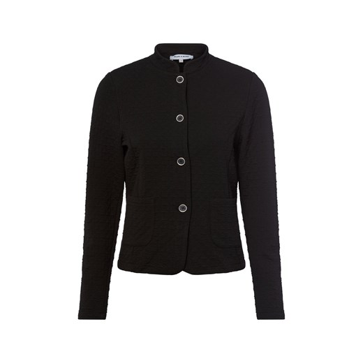 More & More Damska kurtka dresowa Kobiety Sztuczne włókno czarny jednolity ze sklepu vangraaf w kategorii Bluzy damskie - zdjęcie 186274510