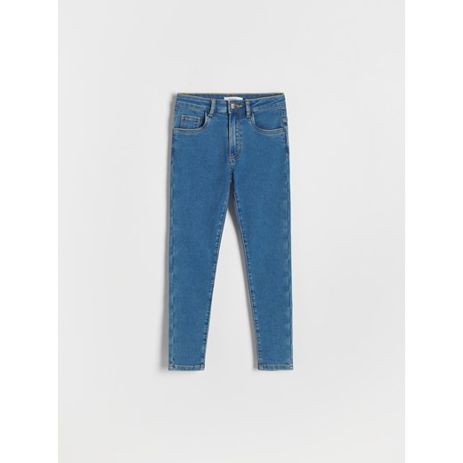 Reserved - Jeansy skinny super soft - niebieski Reserved 128 (7-8 lat) promocja Reserved