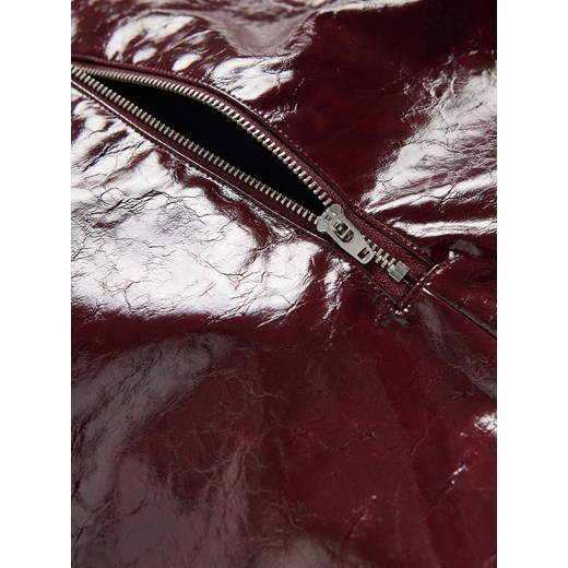 Reserved - Spódnica z imitacji skóry - bordowy Reserved L Reserved