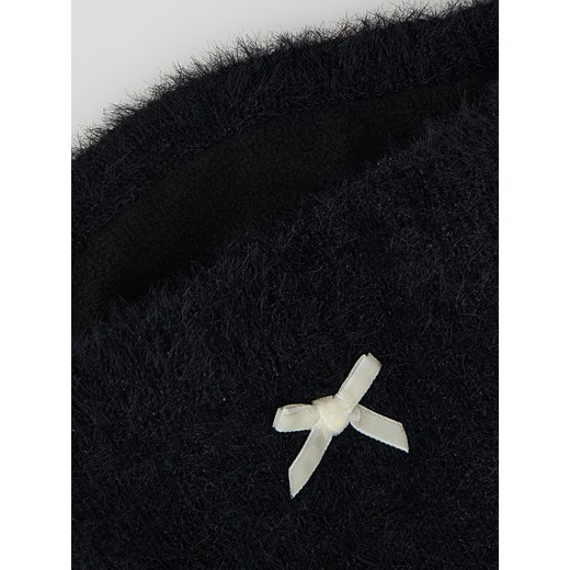 Reserved - Dzianinowy komin w kokardki - czarny Reserved ONE SIZE Reserved