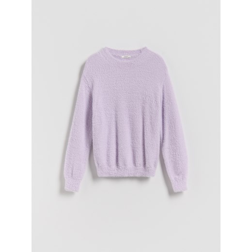 Reserved - Puszysty sweter - fioletowy ze sklepu Reserved w kategorii Swetry dziewczęce - zdjęcie 186275992