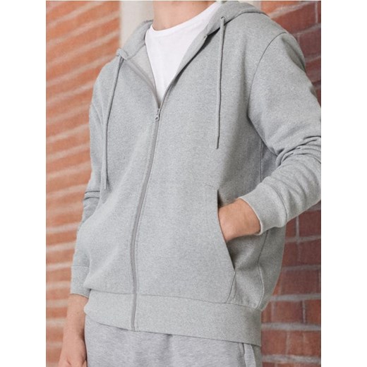 Sinsay - Bluza z kapturem - szary - id: 2323O-09M - marki Sinsay - 186277502 Sinsay - Bluza z kapturem - szary ze sklepu Sinsay w kategorii Bluzy męskie - zdjęcie 186277502