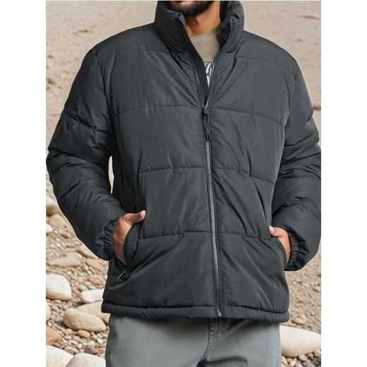 Sinsay - Kurtka puffer - szary ze sklepu Sinsay w kategorii Kurtki męskie - zdjęcie 186277513
