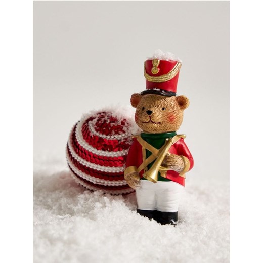 Sinsay - Dekoracja świąteczna w kształcie misia - czerwony Sinsay One Size Sinsay