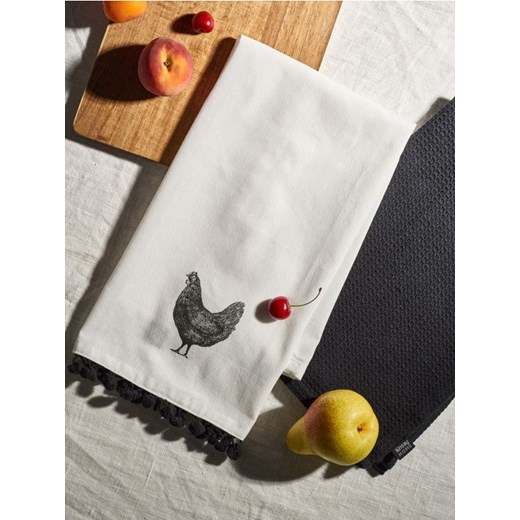 Sinsay - Ścierki kuchenne 2 pack - czarny ze sklepu Sinsay w kategorii Fartuchy kuchenne - zdjęcie 186277693