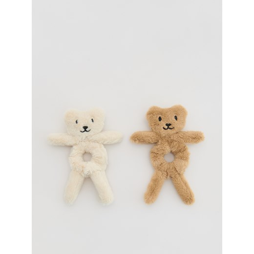 Reserved - Gumki do włosów misie 2 pack - brązowy ze sklepu Reserved w kategorii Gumki do włosów - zdjęcie 186278724