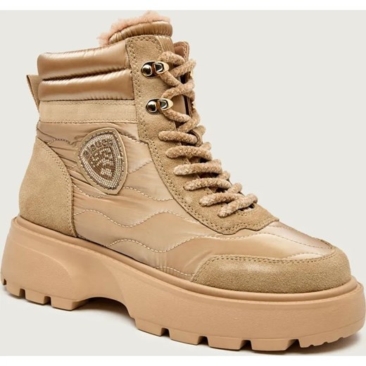BLAUER Ocieplane trapery BLANCA03 | zamsz ze sklepu Gomez Fashion Store w kategorii Śniegowce damskie - zdjęcie 186280091