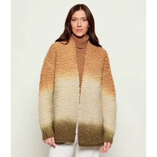 AKEP Wełniany kardigan | Loose fit ze sklepu Gomez Fashion Store w kategorii Swetry damskie - zdjęcie 186280130