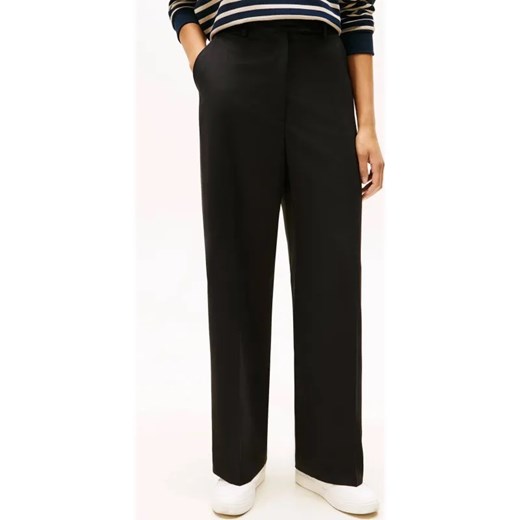 Tommy Hilfiger Spodnie cygaretki | Loose fit | z dodatkiem wełny ze sklepu Gomez Fashion Store w kategorii Spodnie damskie - zdjęcie 186281491