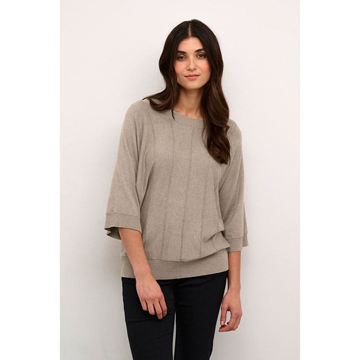 CULTURE Sweter &quot;Gapa&quot; w kolorze beżowym Culture L wyprzedaż Limango Polska