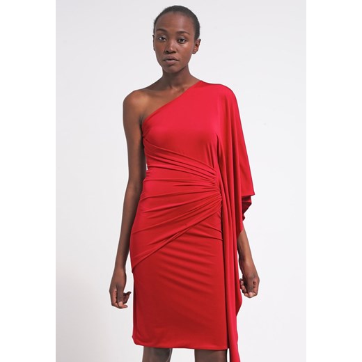 CoutureOne TOSCA Sukienka koktajlowa rot zalando czerwony bez wzorów/nadruków