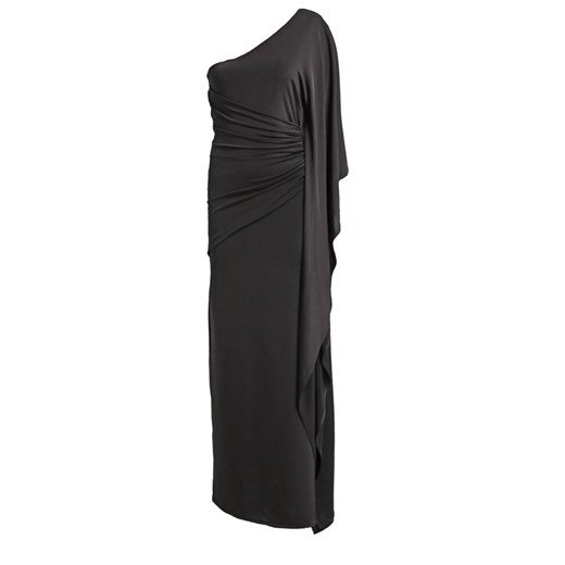 CoutureOne Długa sukienka schwarz zalando czarny abstrakcyjne wzory