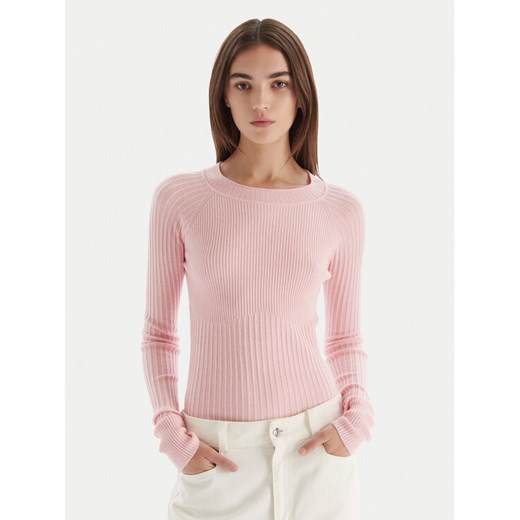 Patrizia Pepe Sweter 2K0337/K7S0-M555 Różowy Regular Fit ze sklepu MODIVO w kategorii Swetry damskie - zdjęcie 186283744