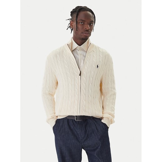 Polo Ralph Lauren Sweter 710899975005 Écru Regular Fit ze sklepu MODIVO w kategorii Swetry męskie - zdjęcie 186283774