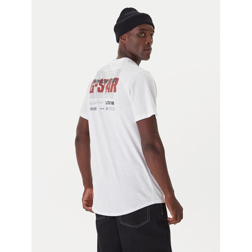 G-Star Raw T-Shirt Lash Back D26043-C372 Biały Relaxed Fit ze sklepu MODIVO w kategorii T-shirty męskie - zdjęcie 186283802