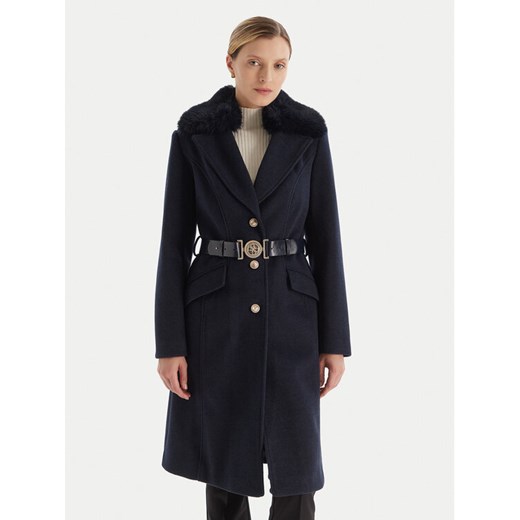Guess Płaszcz przejściowy W5BL25 W2672 Granatowy Regular Fit Guess M MODIVO