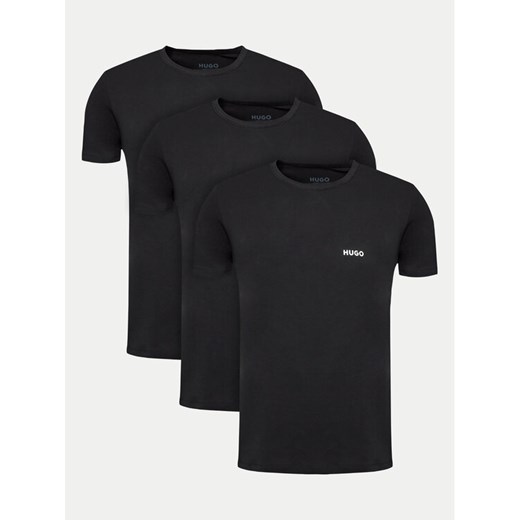 Hugo Komplet 3 t-shirtów 50480088 Czarny Regular Fit XL MODIVO