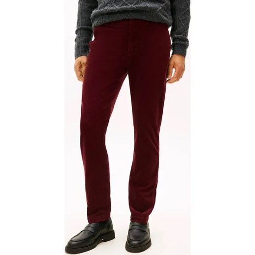 Tommy Hilfiger Sztruksowe spodnie chino DENTON | Straight fit ze sklepu Gomez Fashion Store w kategorii Spodnie męskie - zdjęcie 186285670