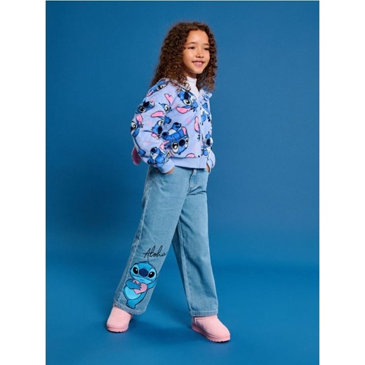 Sinsay - Jeansy Stitch - niebieski ze sklepu Sinsay w kategorii Spodnie dziewczęce - zdjęcie 186287302