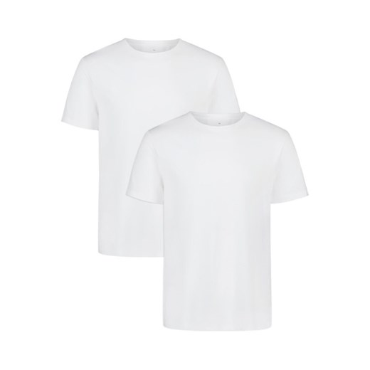 Męski t-shirt bez nadruku (2-pack) Under Armour Performance - biały ze sklepu Sportstylestory.com w kategorii T-shirty męskie - zdjęcie 186288531