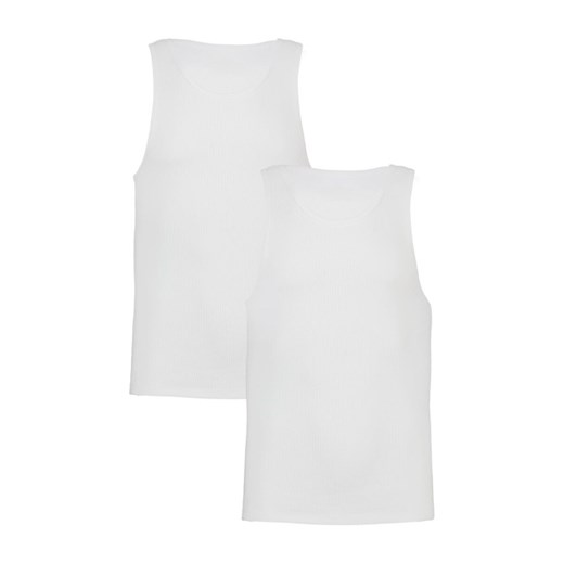 Męski tank top (2-pack) Under Armour Performance Tank Underwear Shirt - biały ze sklepu Sportstylestory.com w kategorii T-shirty męskie - zdjęcie 186288533