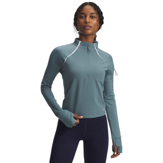 Damska bluza do biegania bez kaptura Under Armour UA Velociti Pro CW Half Zip - niebieska ze sklepu Sportstylestory.com w kategorii Bluzy damskie - zdjęcie 186288534