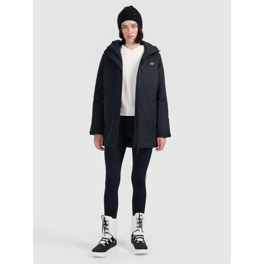 Damska parka zimowa 4F FRAW25TTJAF1027 - czarna XL Sportstylestory.com