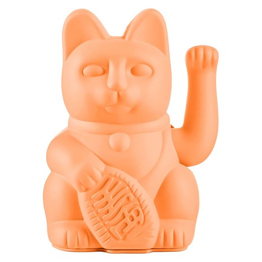 Donkey Figurka dekoracyjna &quot;Lucky Cat&quot; w kolorze brzoskwiniowym - 10,5 x 15 x 8,5 cm ze sklepu Limango Polska w kategorii Dekoracje - zdjęcie 186289590