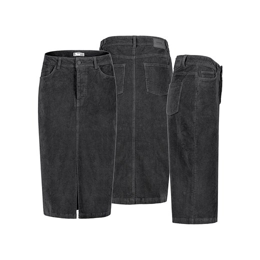 Eight2Nine Spódnica sztruksowa w kolorze antracytowym XL promocja Limango Polska