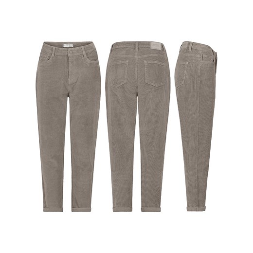 Eight2Nine Spodnie sztruksowe w kolorze szarym M Limango Polska wyprzedaż