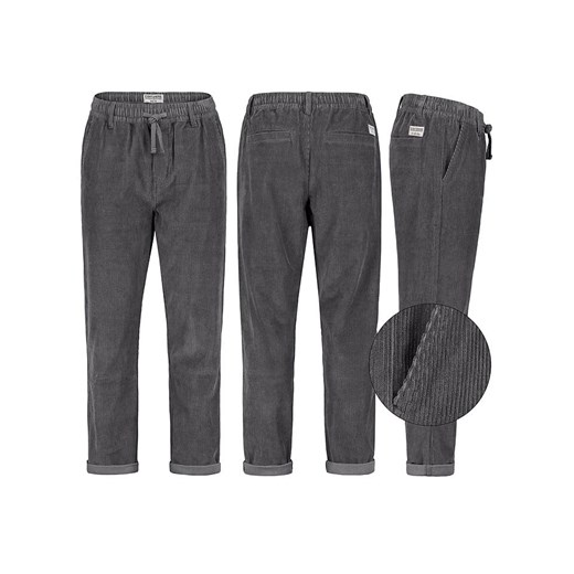 Eight2Nine Spodnie sztruksowe w kolorze antracytowym ze sklepu Limango Polska w kategorii Spodnie męskie - zdjęcie 186289941