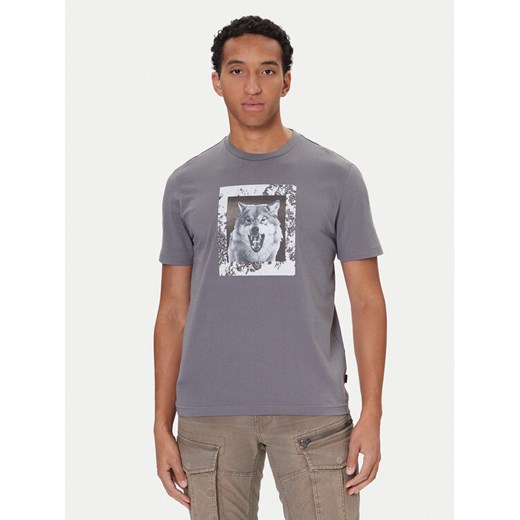 BOSS T-Shirt Lupo 50554615 Szary Regular Fit ze sklepu MODIVO w kategorii T-shirty męskie - zdjęcie 186290933