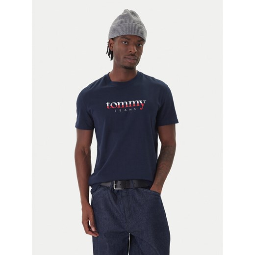 Tommy Jeans T-Shirt DM0DM21978 Granatowy Regular Fit ze sklepu MODIVO w kategorii T-shirty męskie - zdjęcie 186290994