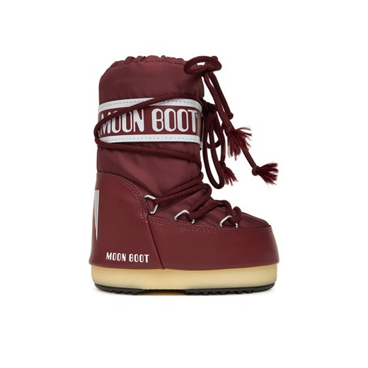 Moon Boot Śniegowce Mb Icon Nylon 80D1400440 S Bordowy ze sklepu MODIVO w kategorii Buty zimowe dziecięce - zdjęcie 186291011