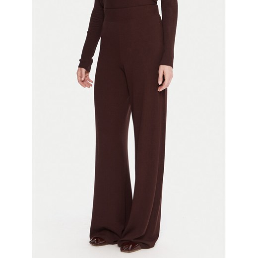 Kontatto Spodnie dzianinowe 3M0803C Brązowy Regular Fit Kontatto OS MODIVO